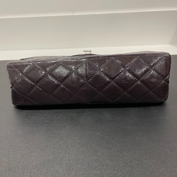Chanel 2.55 226 Reissue Deep Purple Leather Flap Bag Gunmetal Hardware (121172) - Picture 12 of 14